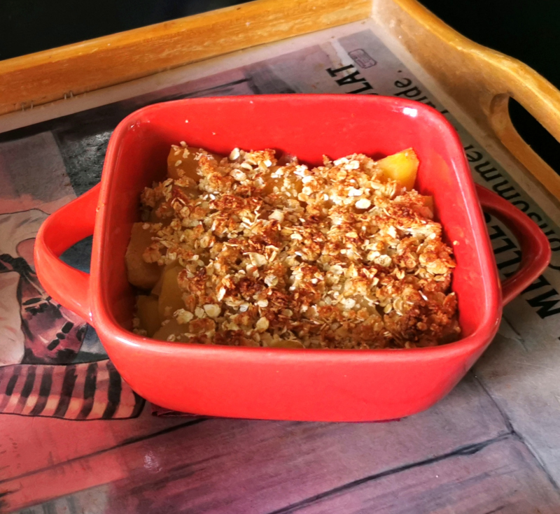 Crumble aux poires lger