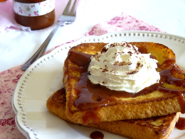 Recette Brioche Perdue Et Sa Sauce Au Caramel Beurre Sale Frije